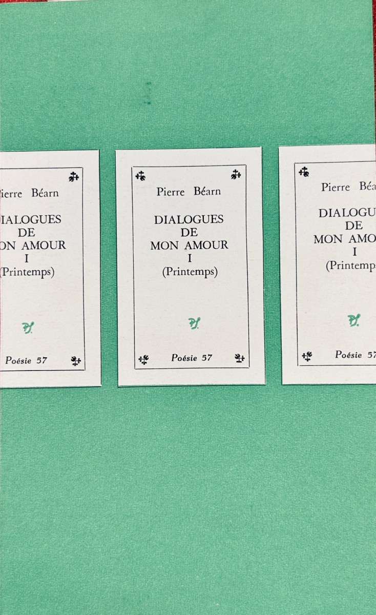 Bearn (pierre) - Dialogues Of My Love. 4 Volumes, Seghers, 1957, Paperback, Slipcase.-photo-3