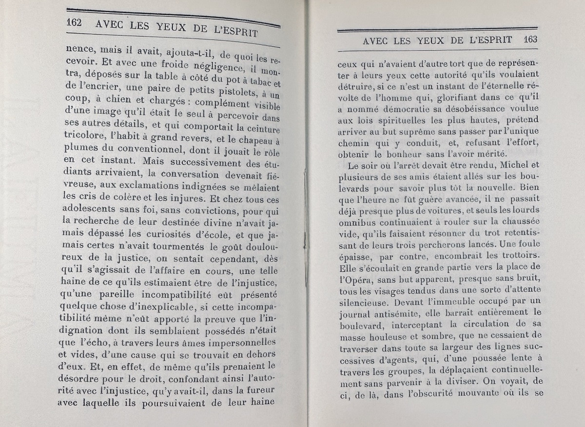 BEHAINE (René) - Avec les yeux de l'esprit. Grasset, 1928, exemplaire numéroté, broché.-photo-6