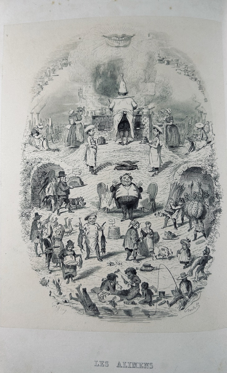 BRILLAT SAVARIN - La Physiologie du goût. Gabriel de Gonet, vers 1850, illustré par Bertall.-photo-1