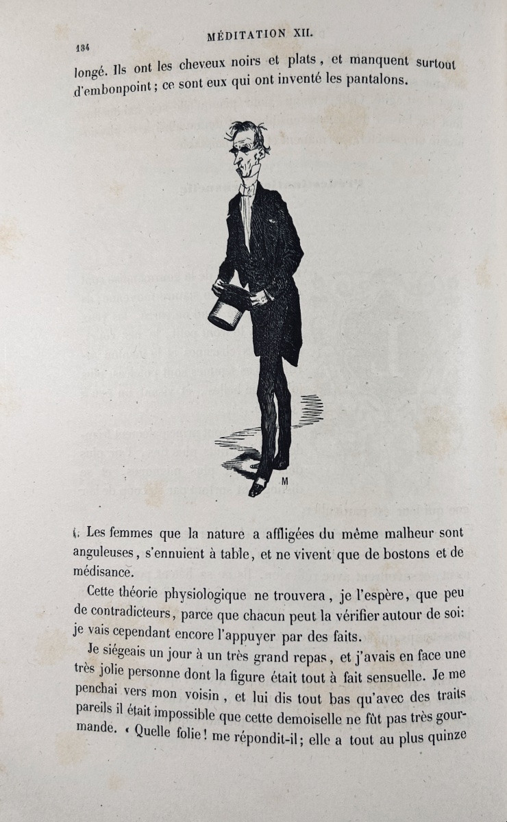 BRILLAT SAVARIN - La Physiologie du goût. Gabriel de Gonet, vers 1850, illustré par Bertall.-photo-8