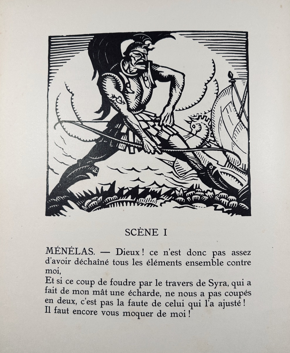 CLAUDEL (Paul)- Protée. Drame satyrique en un acte. N. R.F., 1919, Illustré par Daragnès.-photo-4