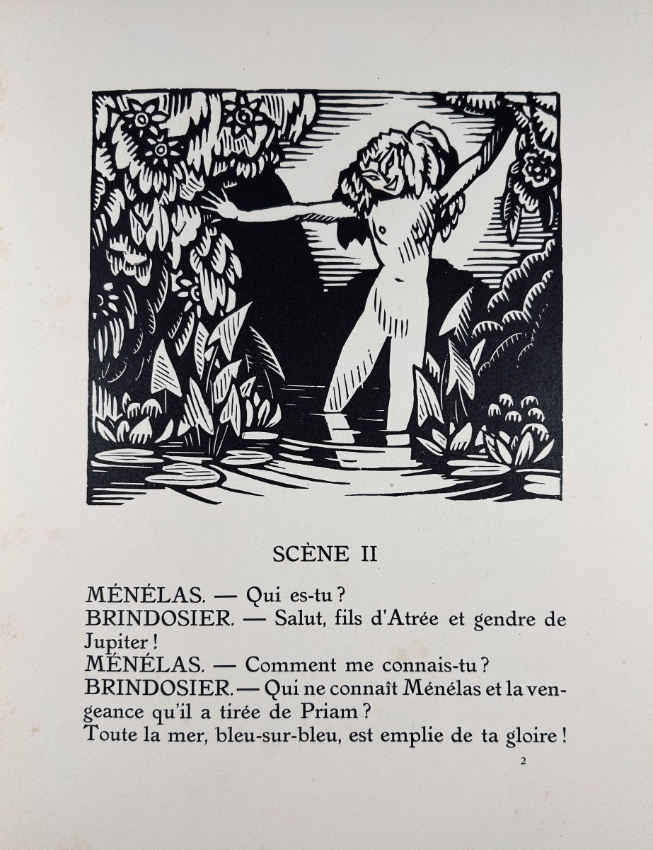CLAUDEL (Paul)- Protée. Drame satyrique en un acte. N. R.F., 1919, Illustré par Daragnès.-photo-6