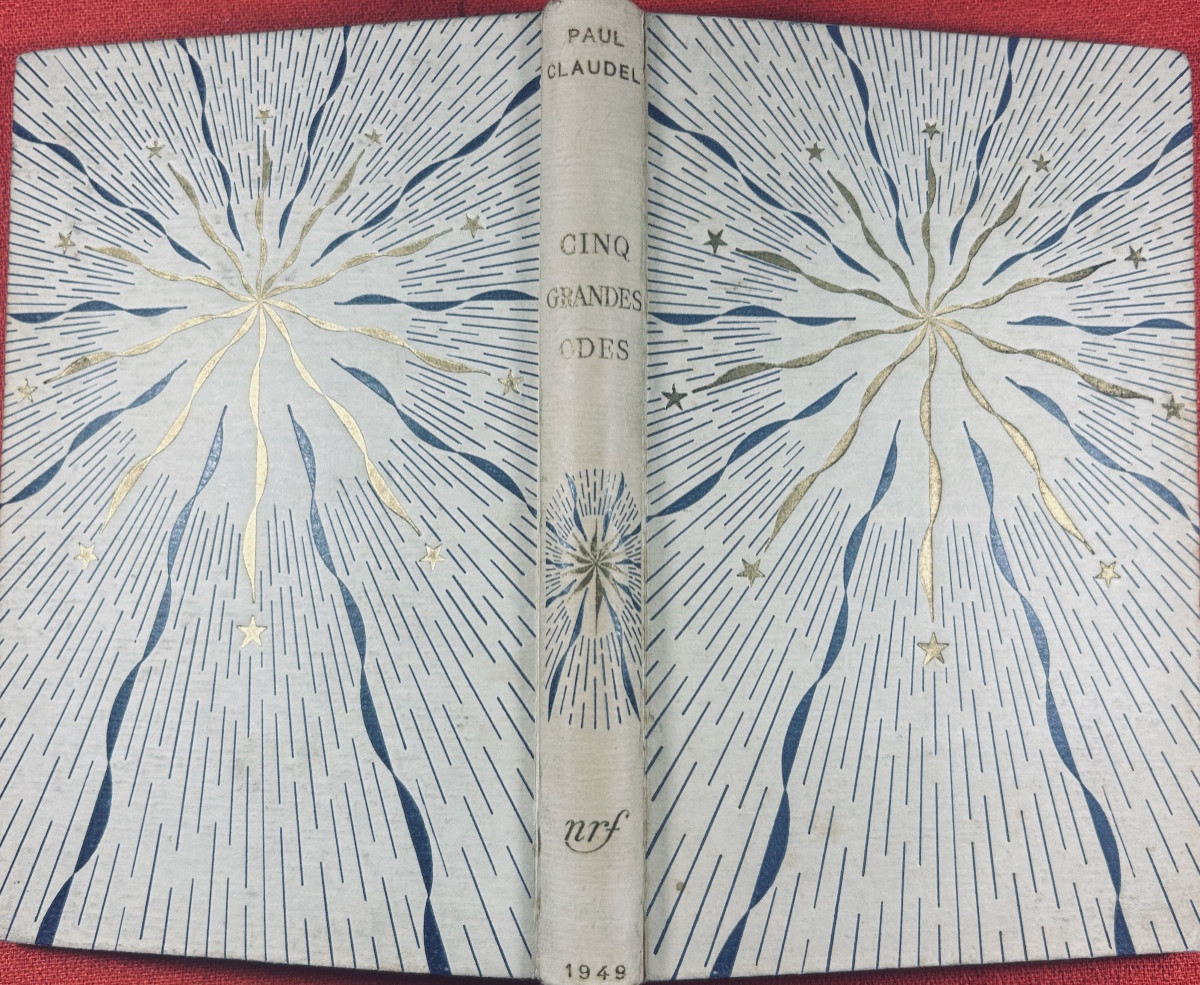 CLAUDEL (Paul) - Cinq grandes odes. Gallimard, 1948, cartonnage d'après Paul Bonet.