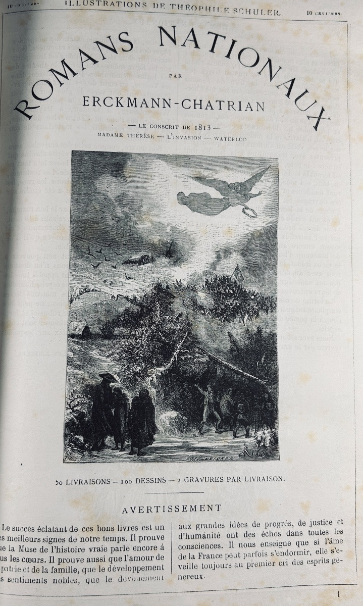 Erckmann-chatrian - National Novels. Hetzel & Cie, 1867. Illustrated By Riou, Fuchs And Schuler.-photo-2