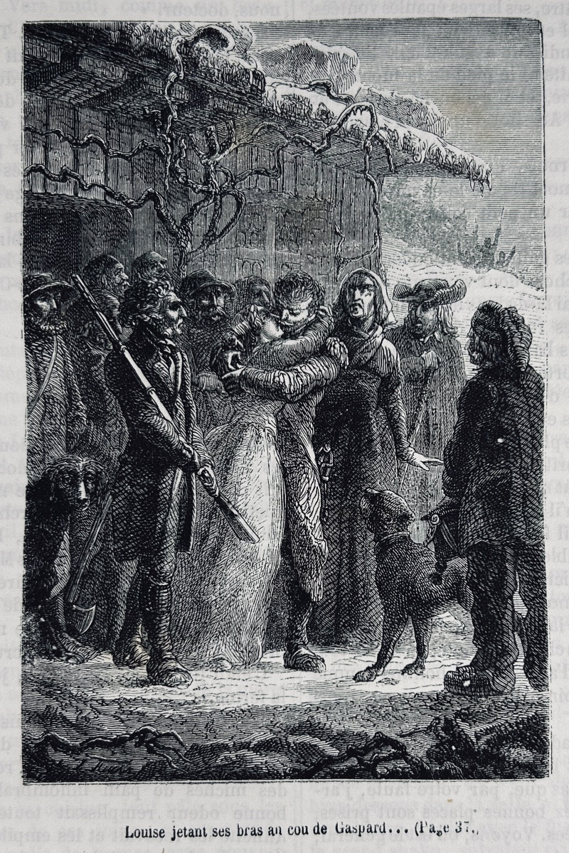 Erckmann-chatrian - National Novels. Hetzel & Cie, 1867. Illustrated By Riou, Fuchs And Schuler.-photo-3