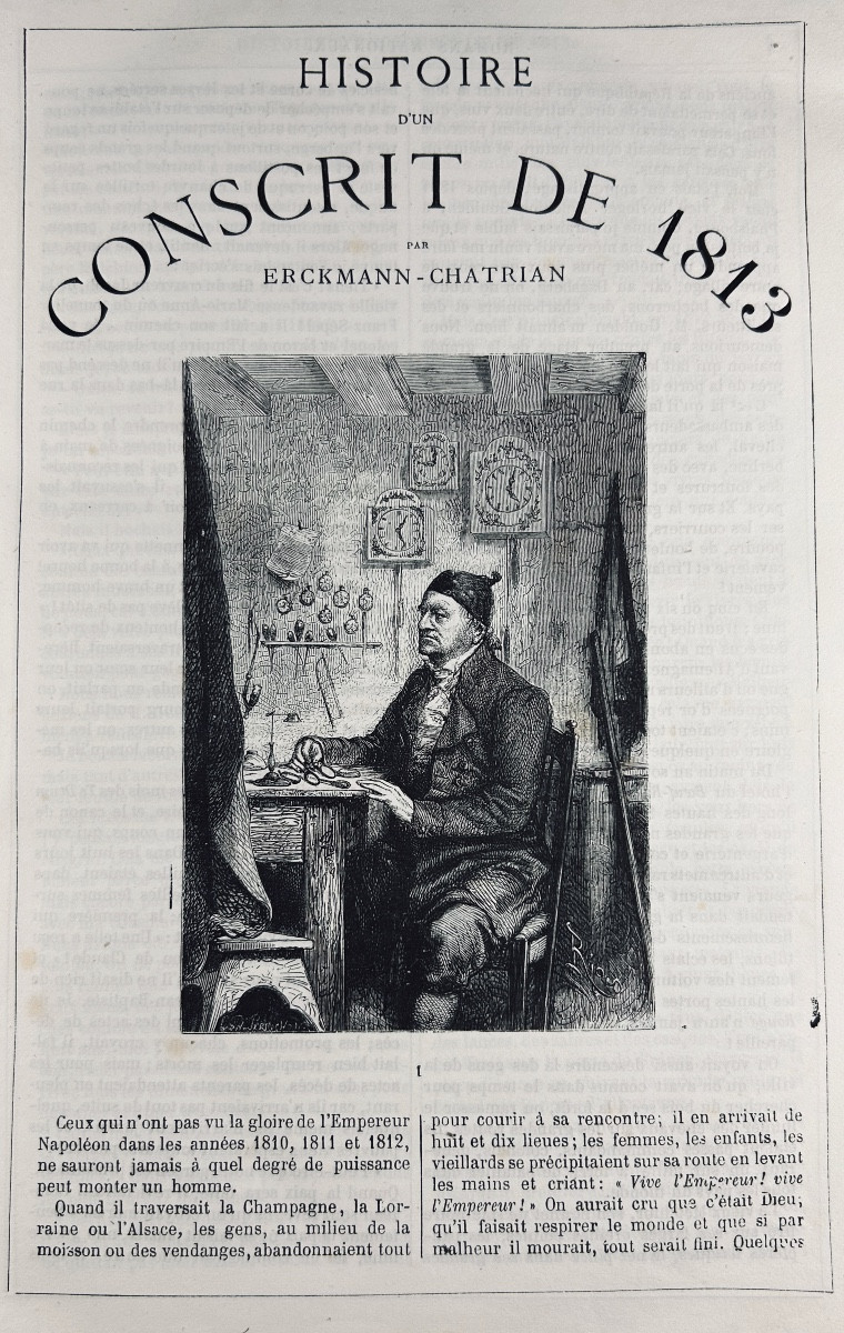 Erckmann-chatrian - National Novels. Hetzel & Cie, 1867. Illustrated By Riou, Fuchs And Schuler.