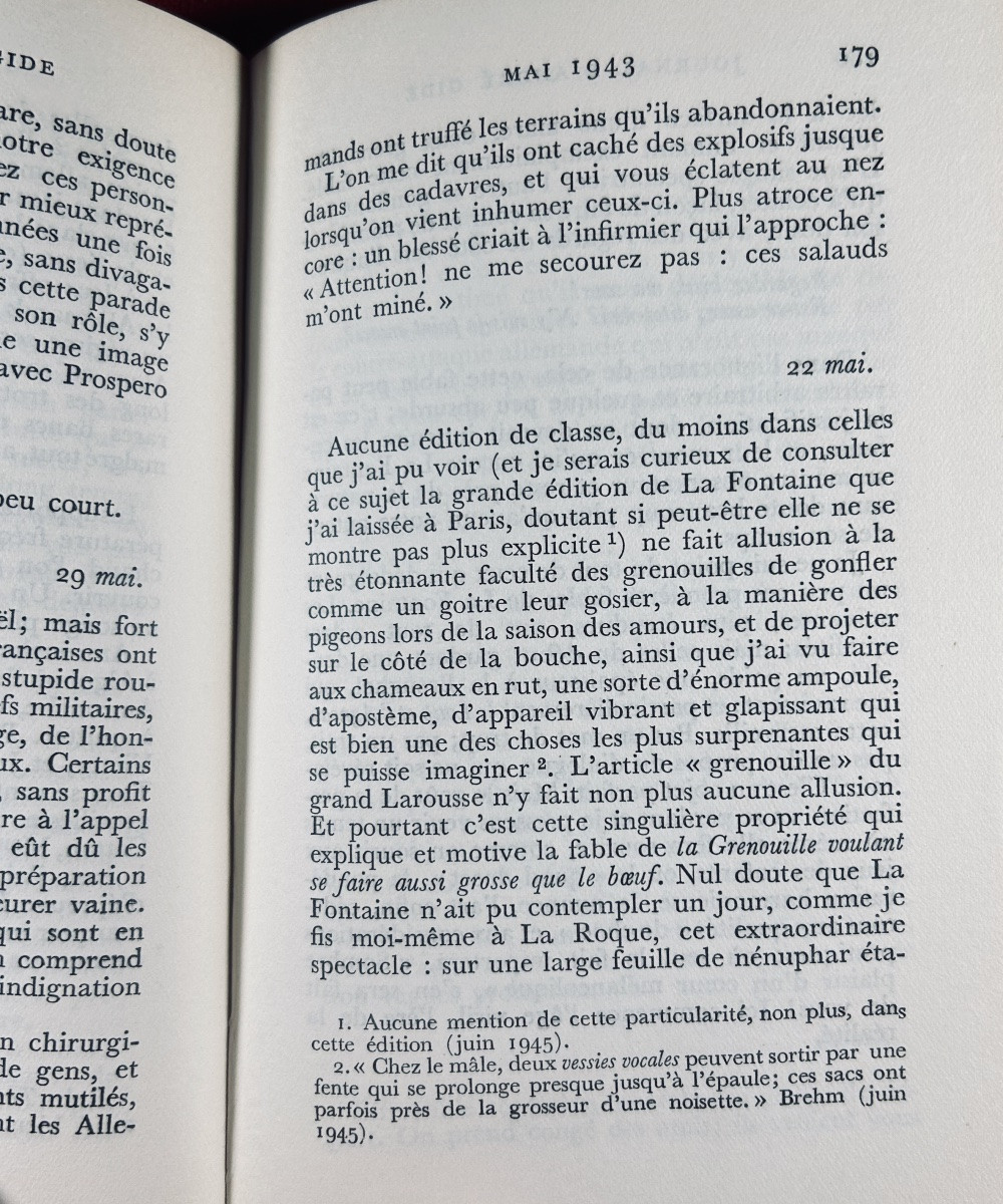 Gide (andré) - Journal 1942 - 1949. Gallimard, 1950, Paul Bonet Hardcover, Numbered Copy-photo-5