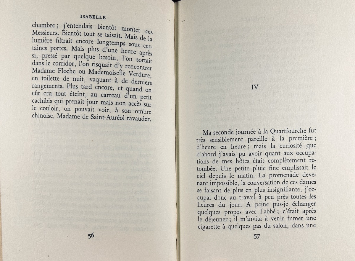 GIDE (André) - Isabelle. Gallimard, 1950 ; in-12, 157 pp., cartonnage Paul Bonet.-photo-6