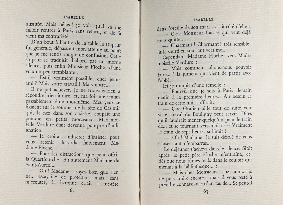 GIDE (André) - Isabelle. Gallimard, 1950 ; in-12, 157 pp., cartonnage Paul Bonet.-photo-7
