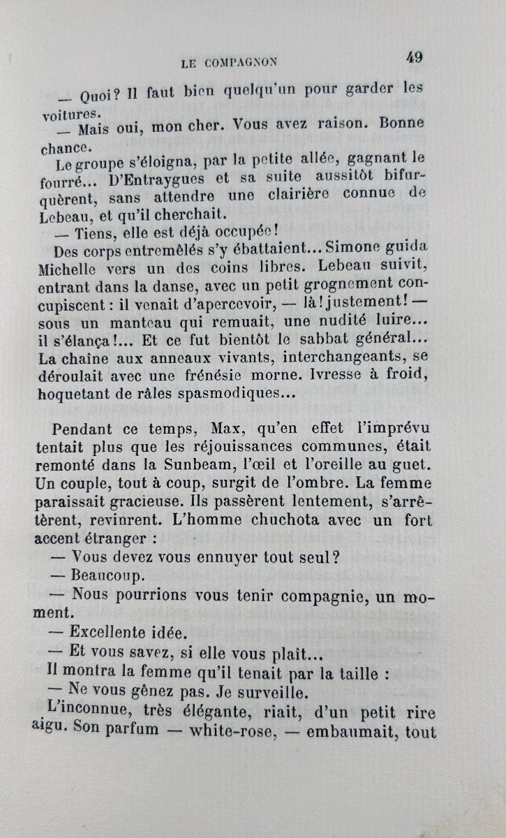 MARGUERITTE (Victor) - Le compagnon. Roman de moeurs. Flammarion, 1923, édition originale.-photo-3