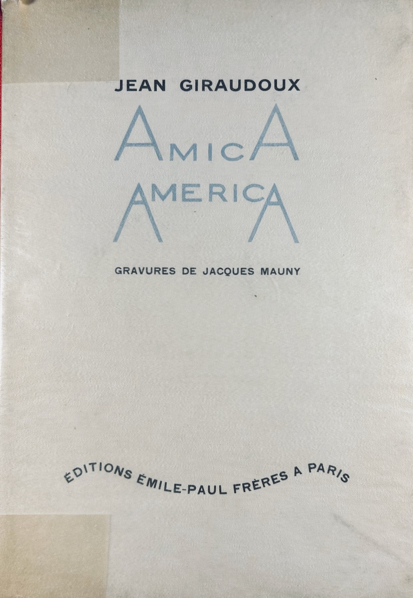 GIRAUDOUX (Jean) - Amica américa. Émile-Paul Frères, 1928, illustrations de Jacques Mauny.-photo-4