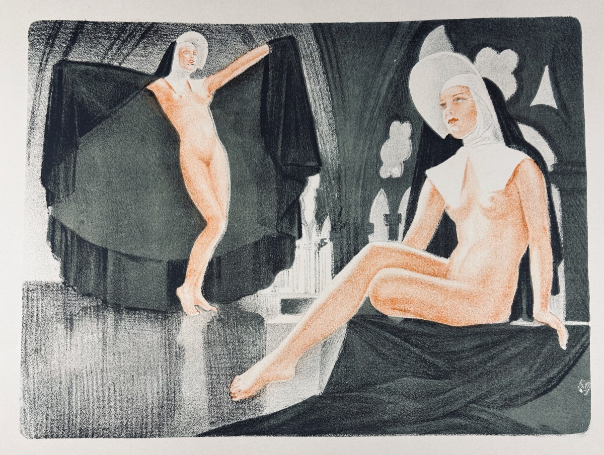[MUSSET (Alfred de)] - Gamiani. Par Un Groupe de Bibliophiles, vers 1948, illustrations de NAM.-photo-7