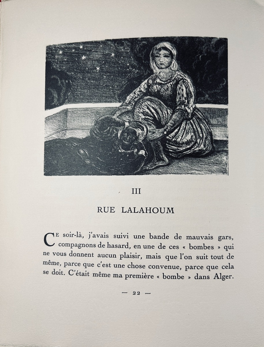 [SURÉDA] - BERTRAND (Louis) - Nuits d'Alger. Ernest Flammarion, 1929, exemplaire numéroté.-photo-2