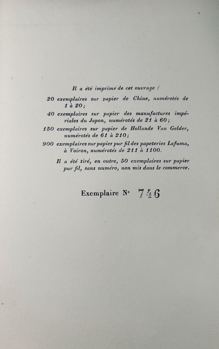Tharaud (jérome Et Jean) - The Servant Mistress. Plon, 1921, Numbered Copy On Pure Thread.-photo-2