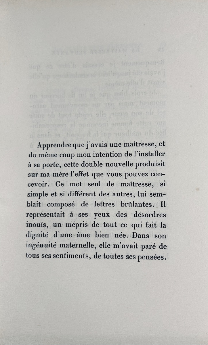 Tharaud (jérome Et Jean) - The Servant Mistress. Plon, 1921, Numbered Copy On Pure Thread.-photo-2