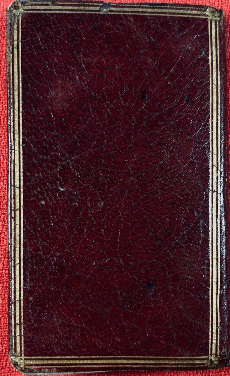 Le trésor des almanachs, étrennes nationales. Cailleau, 1783, reliure plein maroquin d'époque.-photo-3