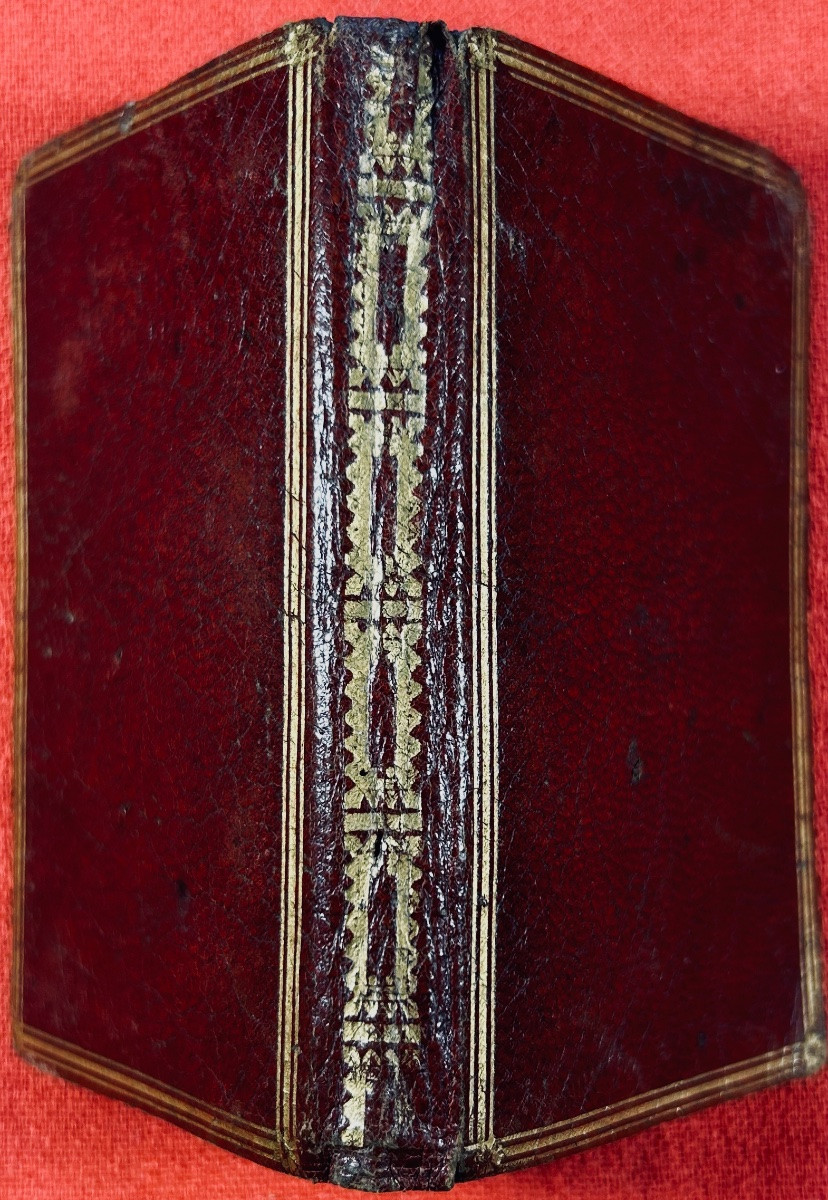 Le trésor des almanachs, étrennes nationales. Cailleau, 1783, reliure plein maroquin d'époque.-photo-4