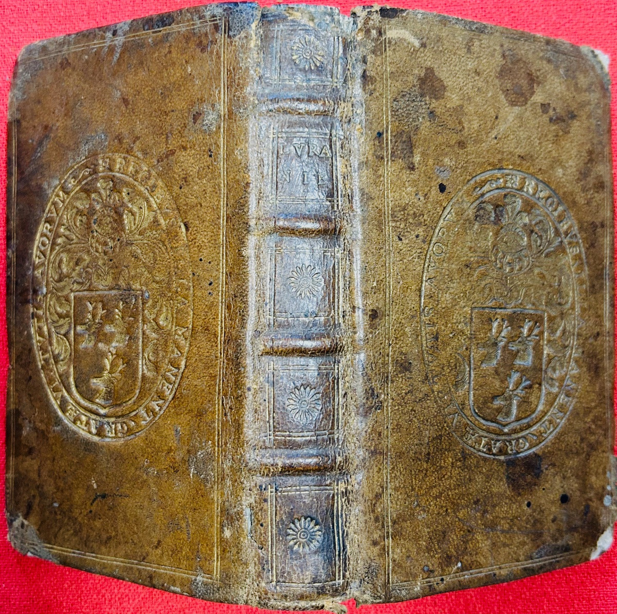 Bourdin (nicolas) - l'Uranie By Messire Nicolas Bourdin. 1640, Binding With The Author's Coat Of Arms.-photo-4