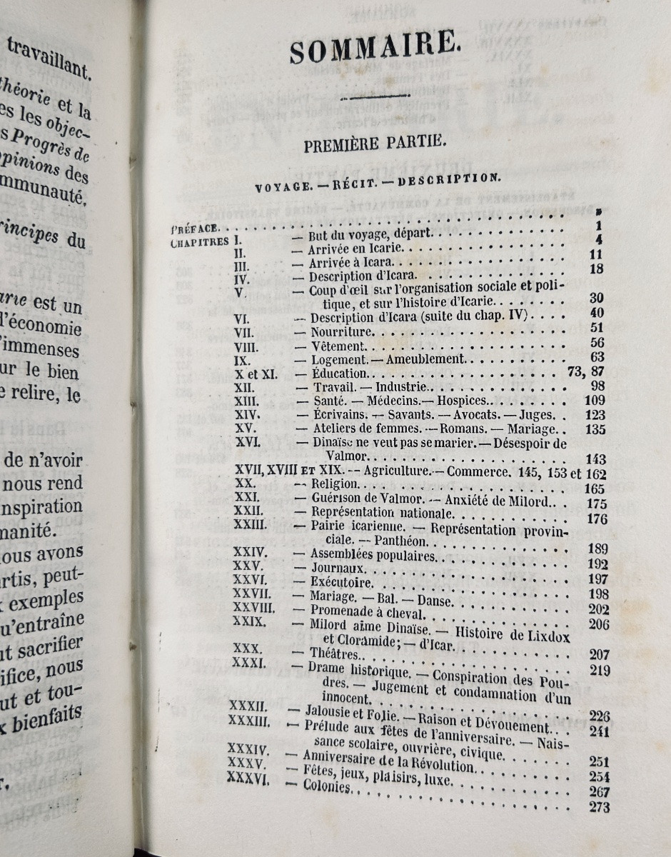 [cabet (etienne)] - Journey To Icaria. At The Office Of The Populaire, 1846, In Contemporary Binding.-photo-2