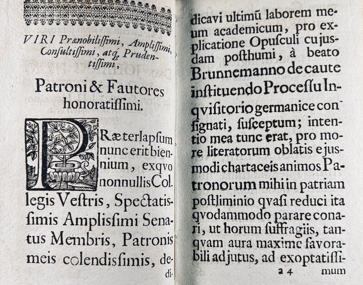 WINZGER - Annotationes ad Examen Feudale Strykianum. Leipzig/Frankfort, Schopf, 1707.-photo-3