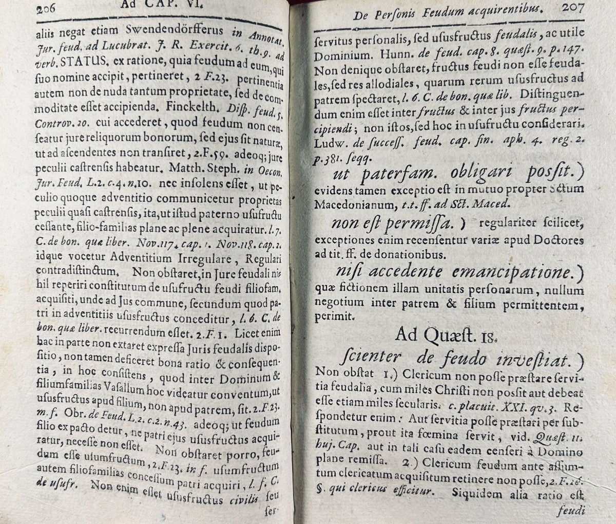 WINZGER - Annotationes ad Examen Feudale Strykianum. Leipzig/Frankfort, Schopf, 1707.-photo-5