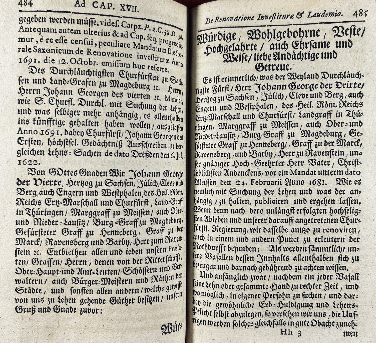 WINZGER - Annotationes ad Examen Feudale Strykianum. Leipzig/Frankfort, Schopf, 1707.-photo-7