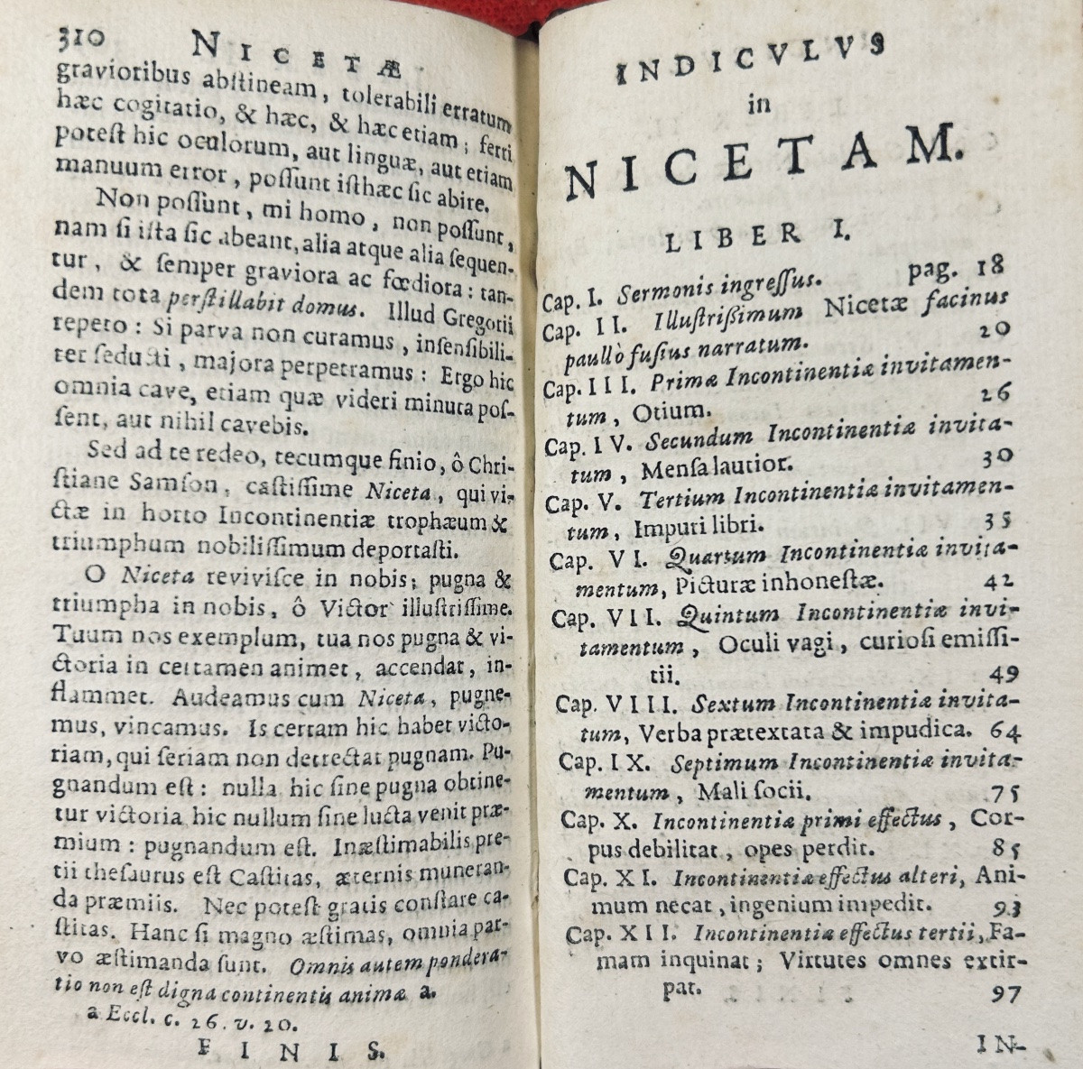 Drexel - Nicetas Feu Triumphata Incontinentia. Cologne, Cornel, 1631, Black Morocco Binding.-photo-5