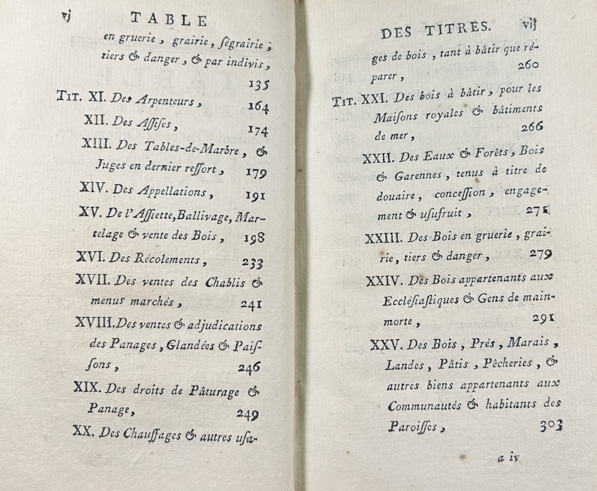 [DROIT] - Commentaire sur l'ordonnance des eaux et forêts du mois d'Aout 1669. Débute, 1772.-photo-3