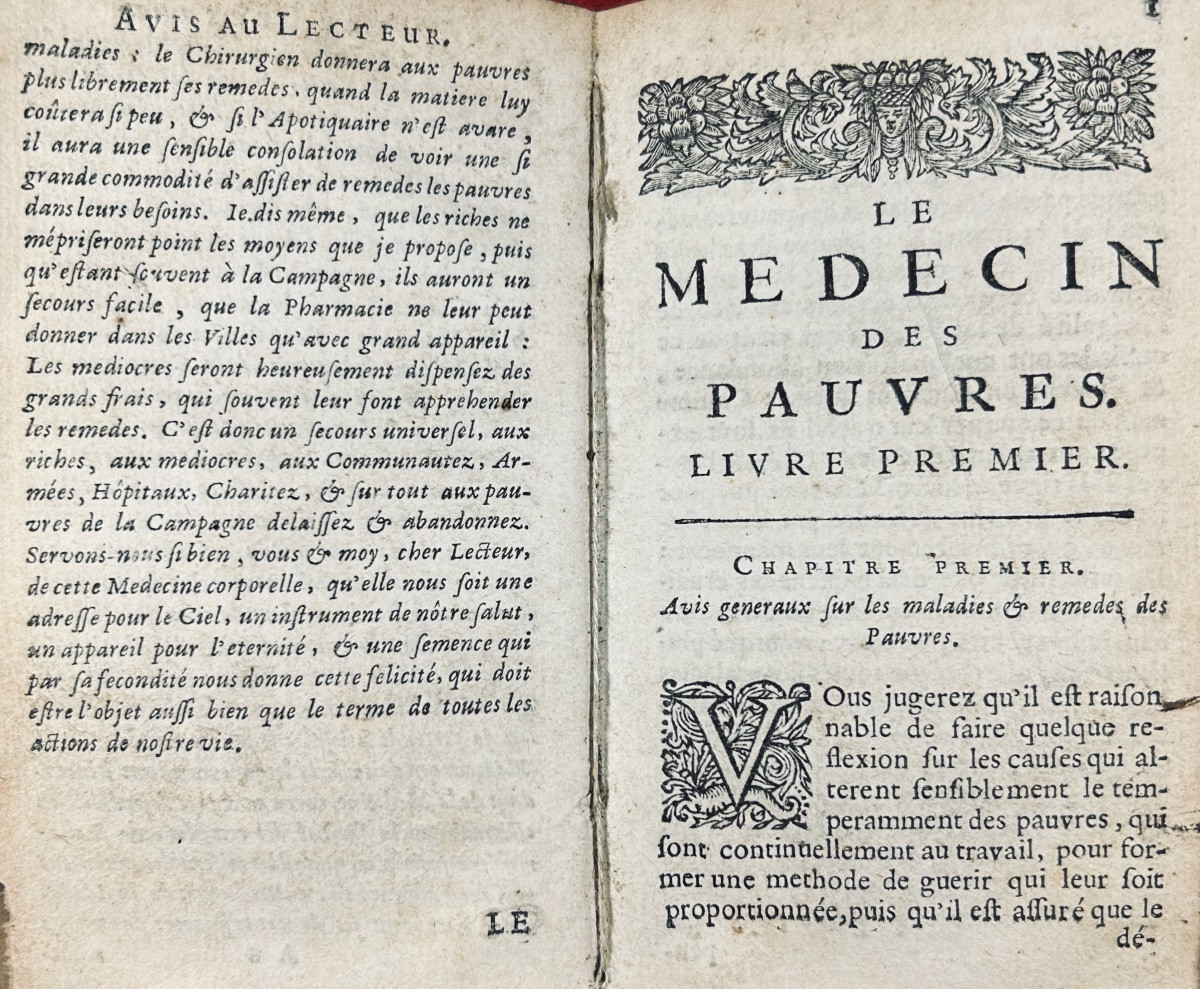 DUBÉ - Le médecin des pauvres, qui enseigne le moyen de guérir. Paris, Couterot, 1680.-photo-3