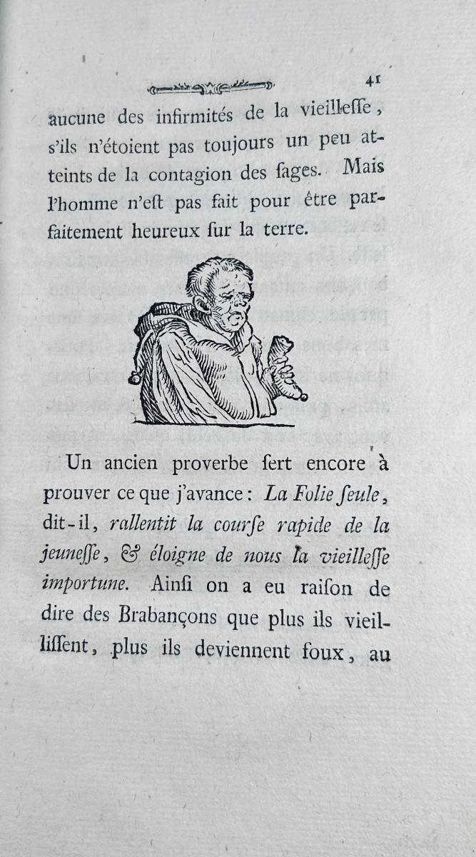 ÉRASME - Eloge de la folie. Thurneysen, 1780. Gravures d'après Holbein. Reliure d'époque.-photo-1
