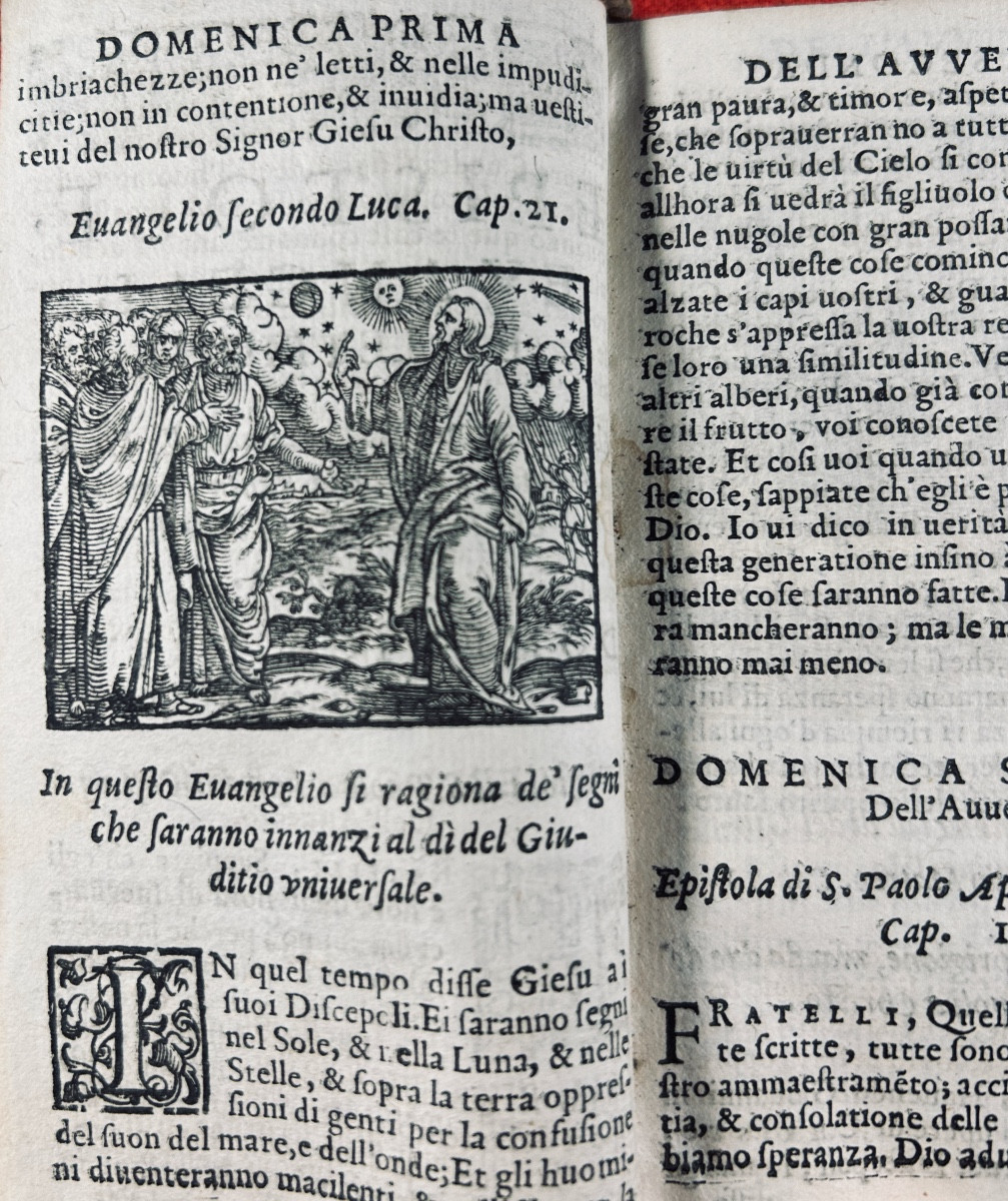 Fiorentino (remigio) - Epistole Et Evangeli Di Tutto l'Anno. 1591, In Old Binding.-photo-1