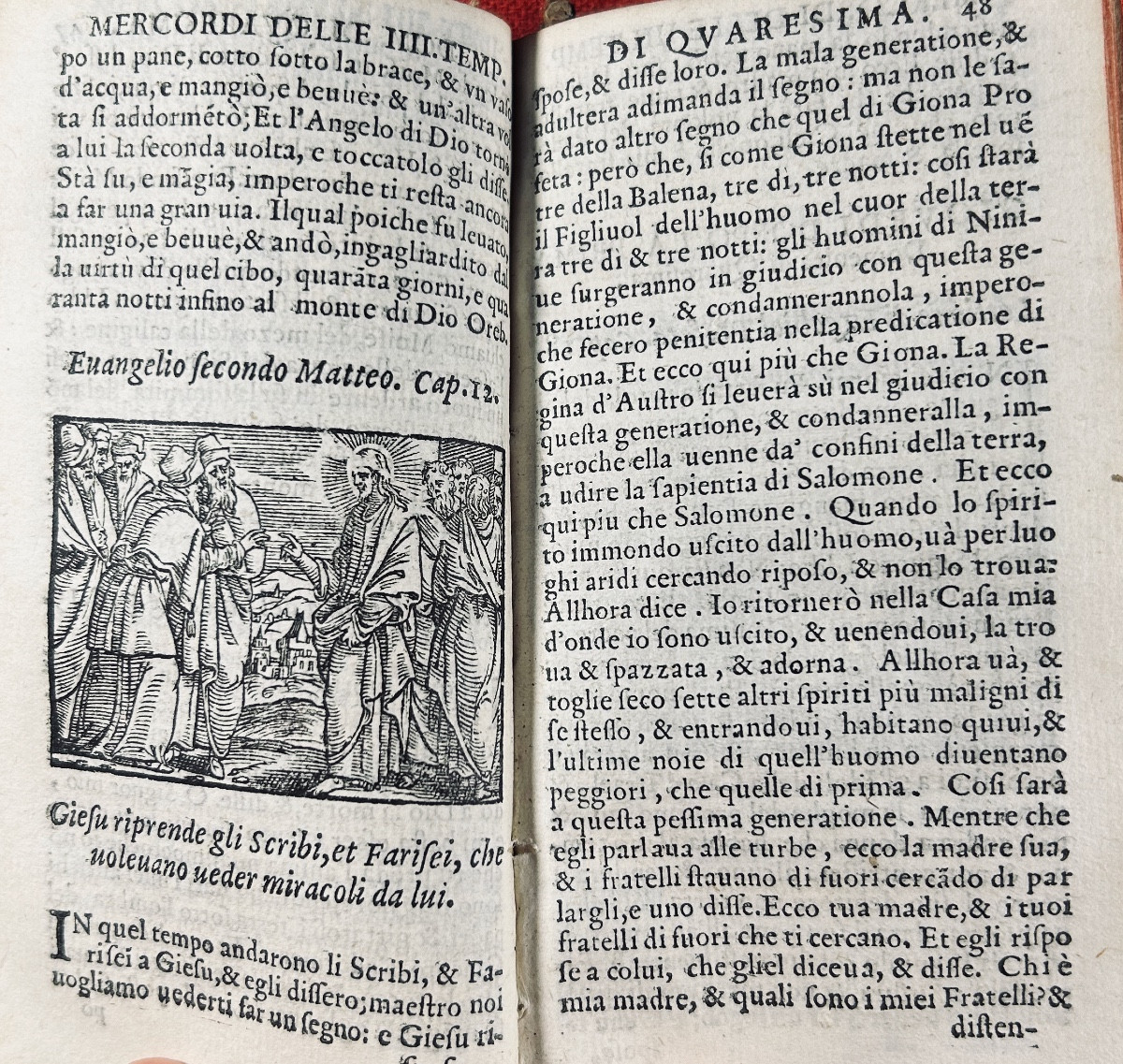 Fiorentino (remigio) - Epistole Et Evangeli Di Tutto l'Anno. 1591, In Old Binding.-photo-4
