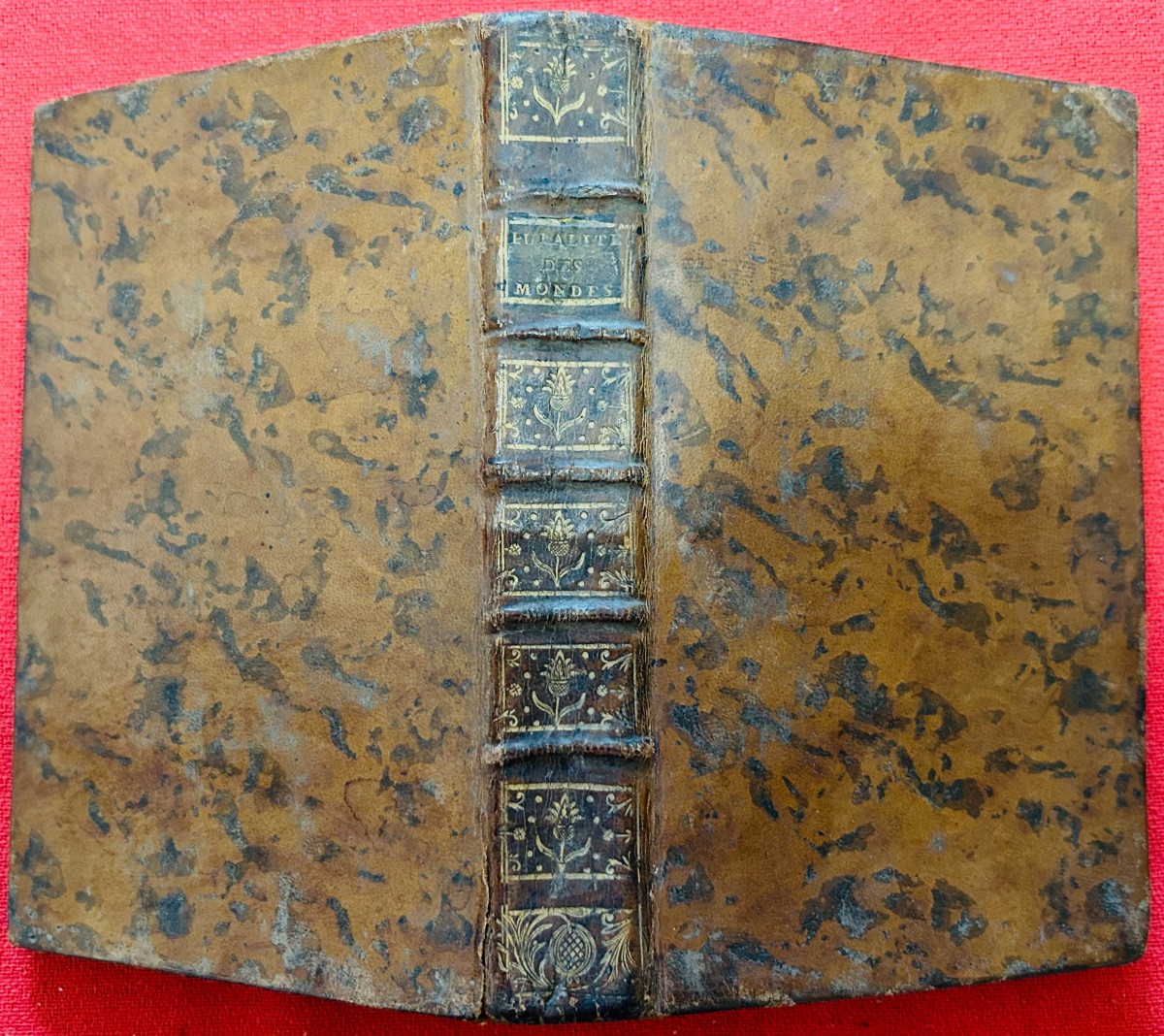 Fontenelle - Conversations On The Plurality Of Worlds. Mossy, 1780. Contemporary Full Calfskin Binding.-photo-8