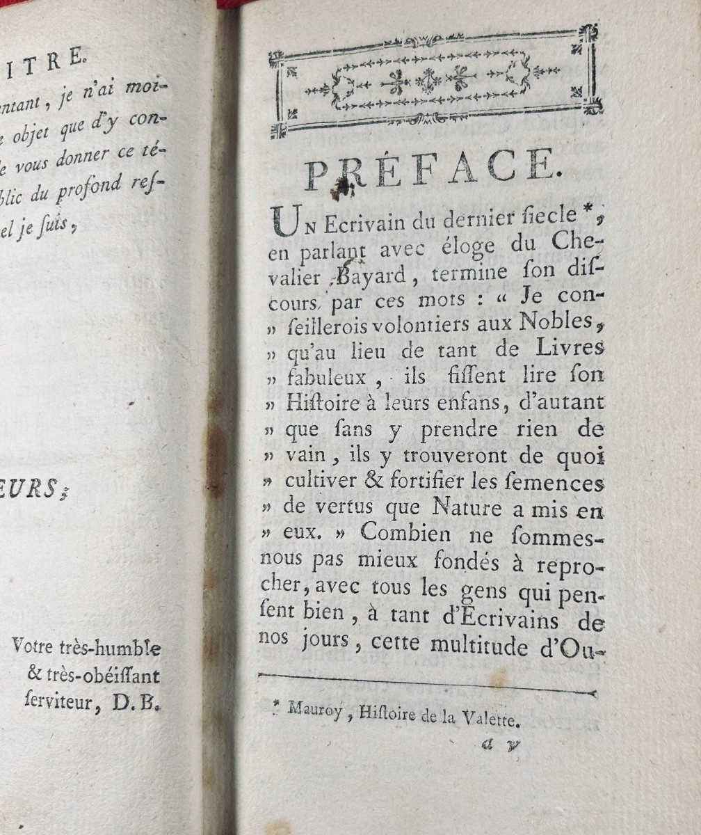 Guyard De Berville - History Of Pierre Terrail Known As The Knight Bayard. Lyon, 1786. -photo-3