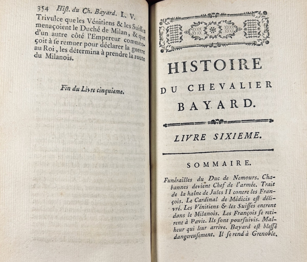 Guyard De Berville - History Of Pierre Terrail Known As The Knight Bayard. Lyon, 1786. -photo-5