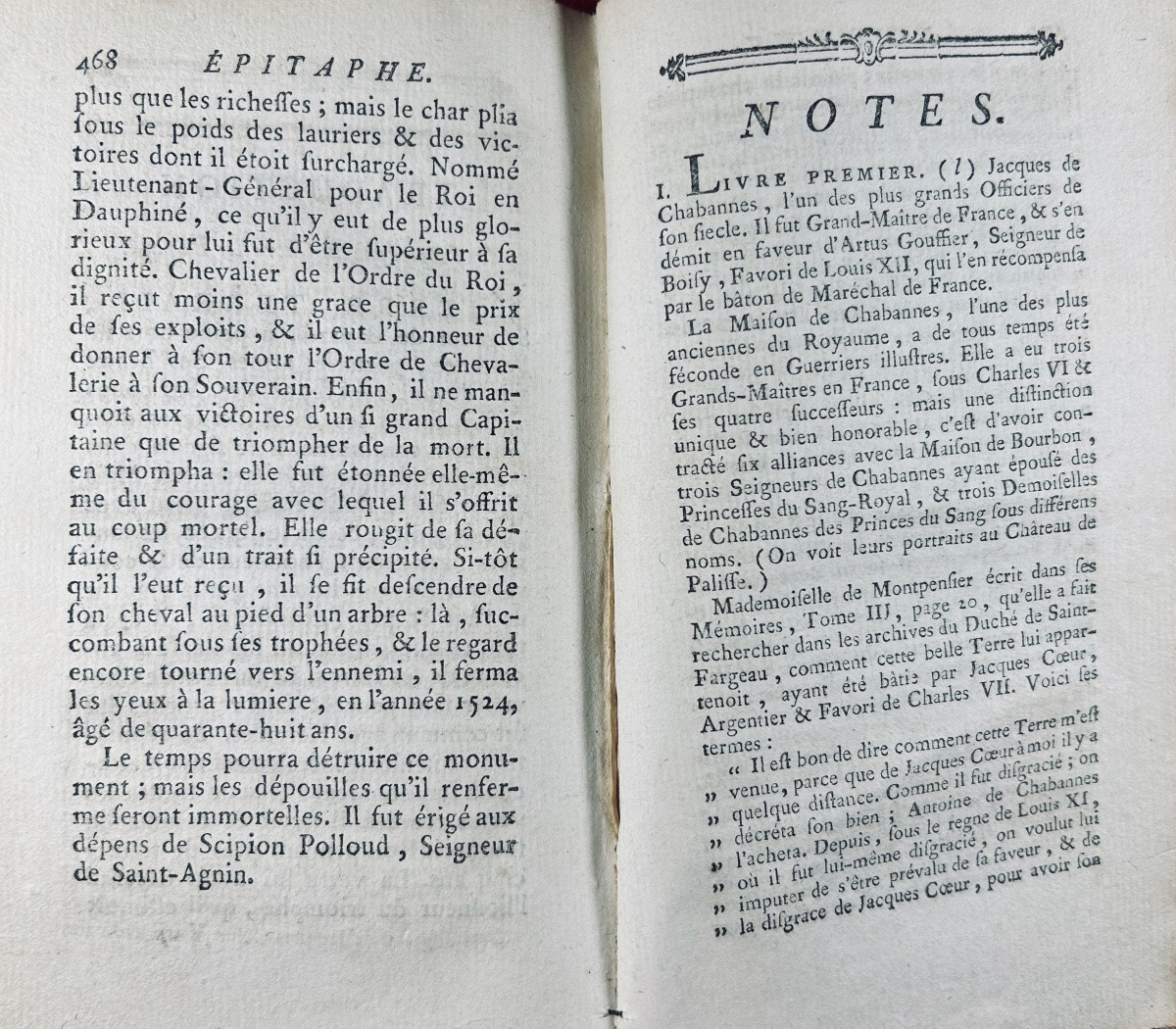 Guyard De Berville - History Of Pierre Terrail Known As The Knight Bayard. Lyon, 1786. -photo-7