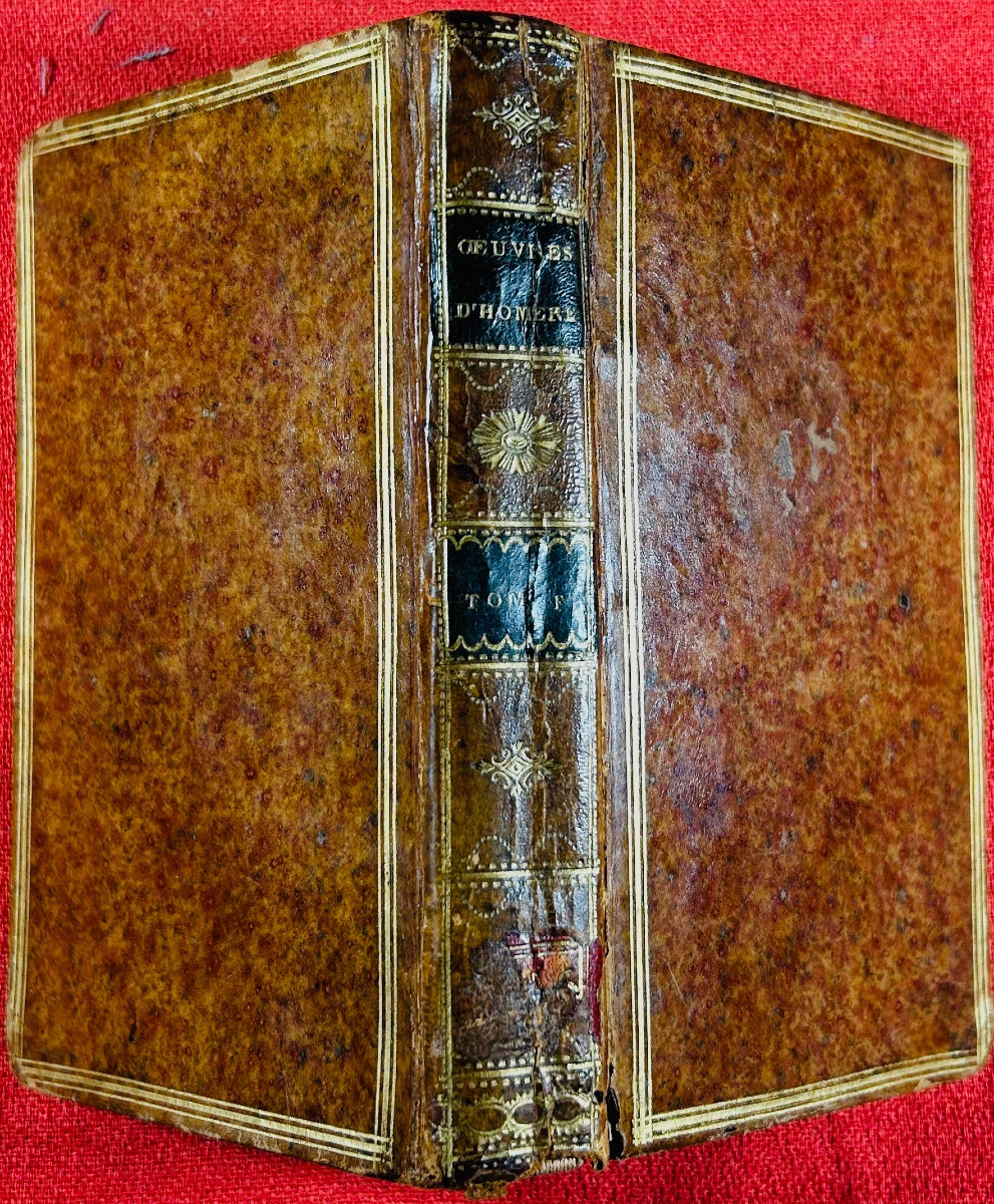 Homer - The Iliad And The Odyssey. Didot The Elder, 1787, In Period Speckled Calfskin Bindings. -photo-4