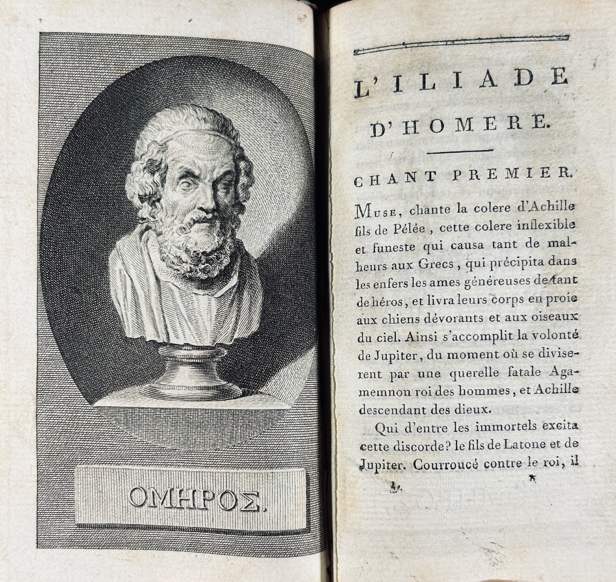 Homer - The Iliad And The Odyssey. Didot The Elder, 1787, In Period Speckled Calfskin Bindings. -photo-4