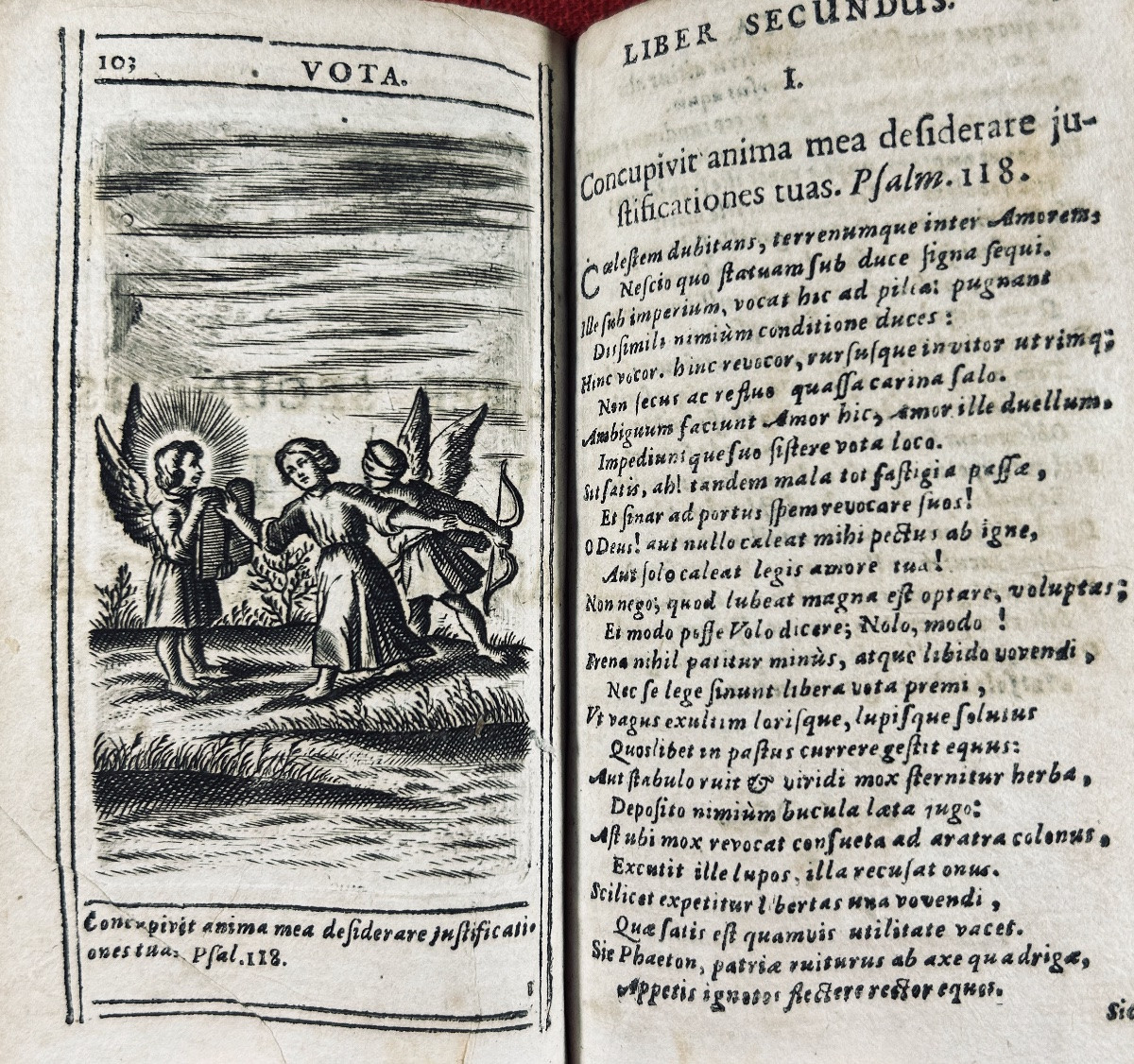 [hugo (hermannus)] - Pia Desideria Tribes Tomis Comprehensa. Cologne, Metternch, 1709, Bound.-photo-2