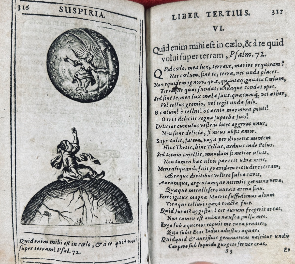 [hugo (hermannus)] - Pia Desideria Tribes Tomis Comprehensa. Cologne, Metternch, 1709, Bound.-photo-4