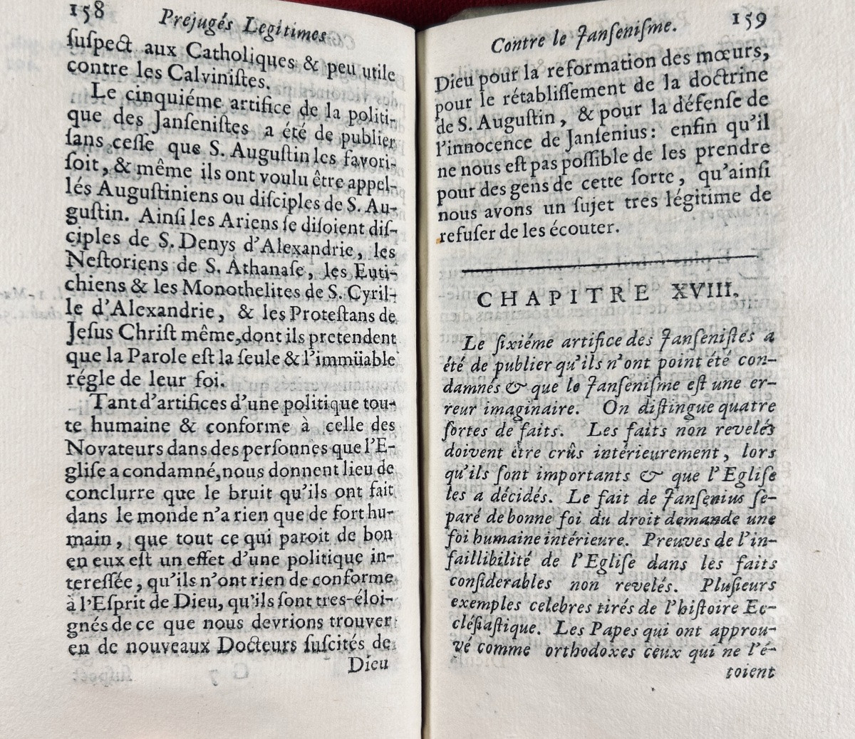 [LA VILLE (François de)] - Préjugés légitimes contre le Jansénisme. 1688, reliure aux armes.-photo-5