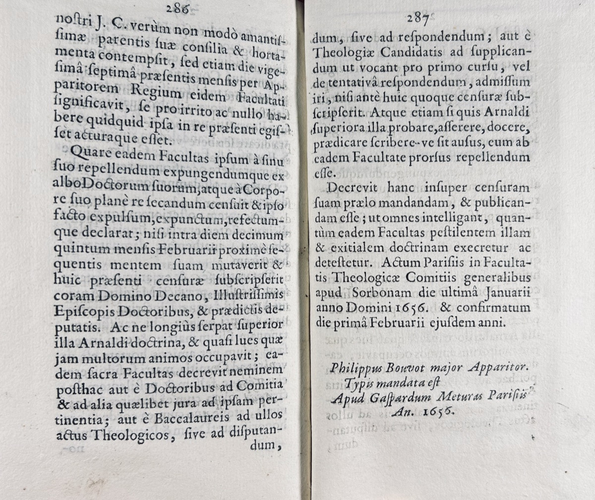 [LA VILLE (François de)] - Préjugés légitimes contre le Jansénisme. 1688, reliure aux armes.-photo-6