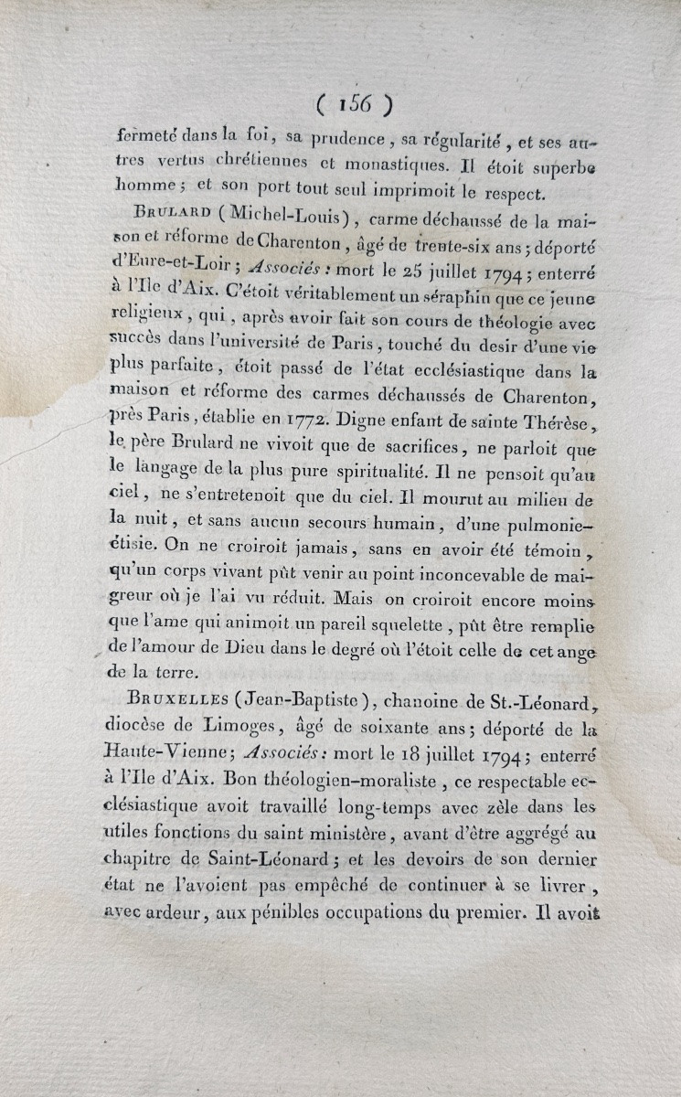 [LABICHE DE REIGNEFORT] - Relation très-détaillée de ce qu'ont souffert, les prêtres. 1801.-photo-6