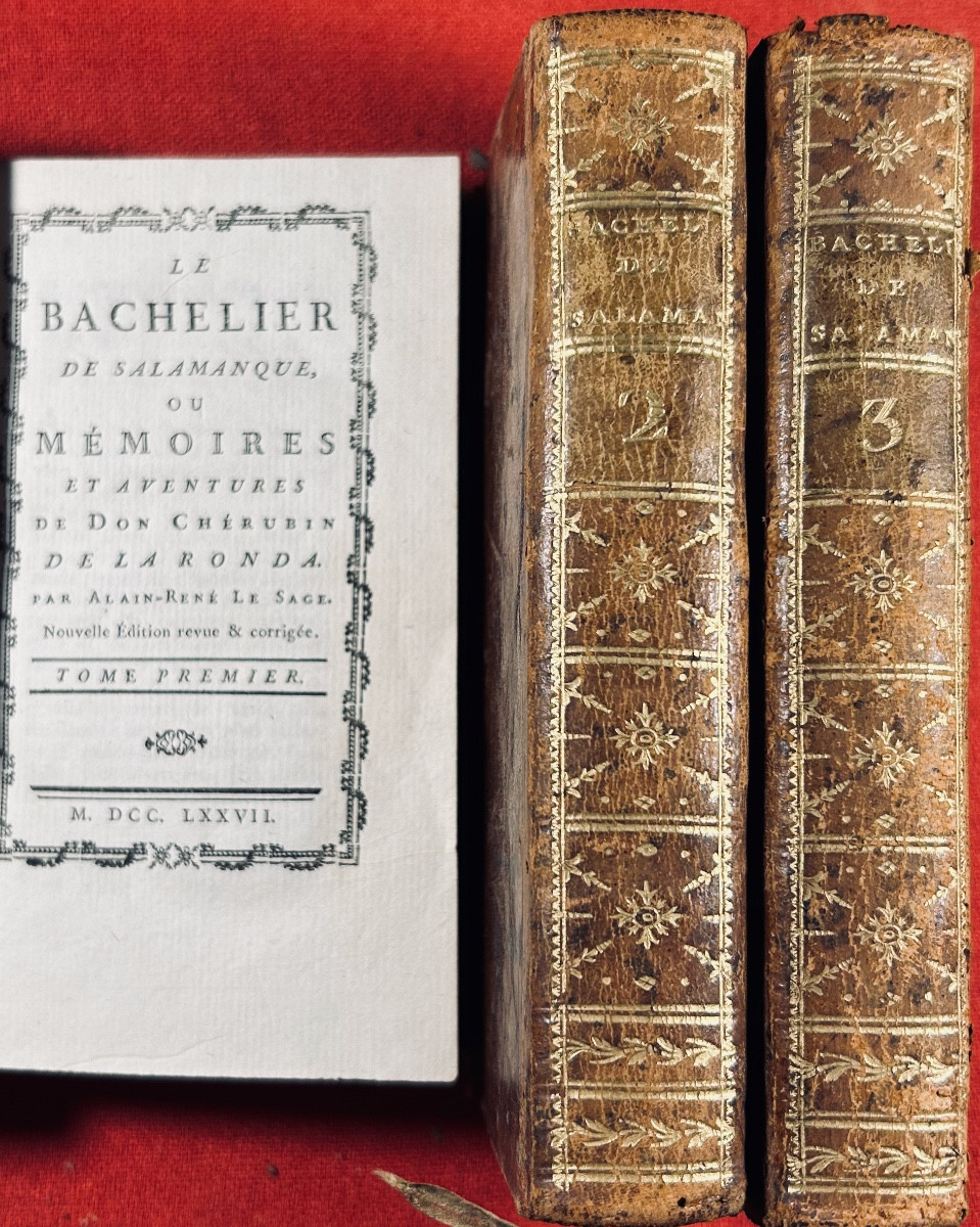 LE SAGE - Le bachelier de Salamanque ou Mémoires et aventures de Don Chérubin de la Ronda. 1777