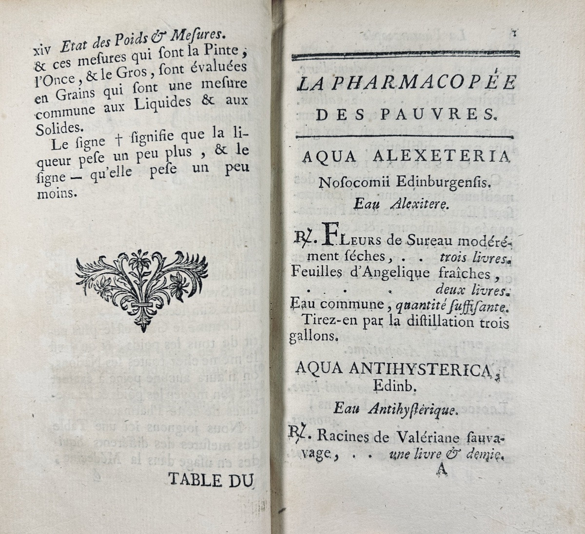 [MAZEAS (Guillaume)] - La pharmacopée des pauvres. Paris, Herissant, 1757, reliure plein veau.-photo-1