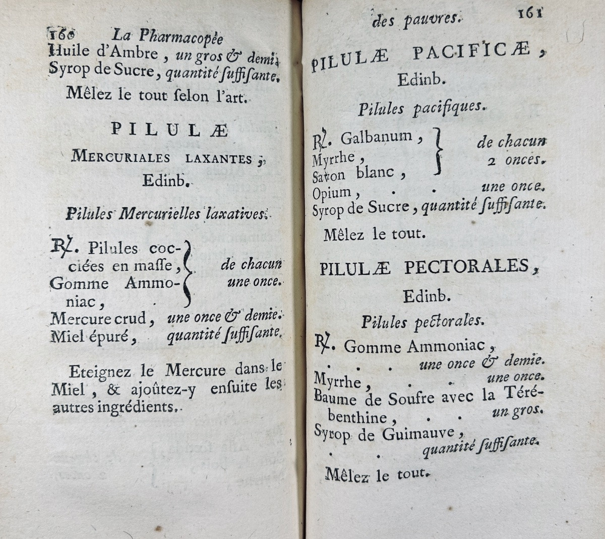 [MAZEAS (Guillaume)] - La pharmacopée des pauvres. Paris, Herissant, 1757, reliure plein veau.-photo-5