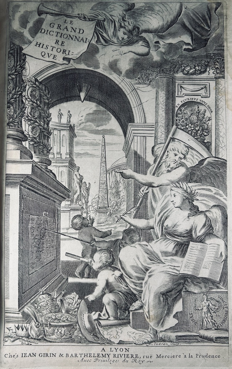 Moreri (louis) - The Great Historical Dictionary. Lyon, Chez Girin & Rivière, 1683, 2 Volumes.-photo-2
