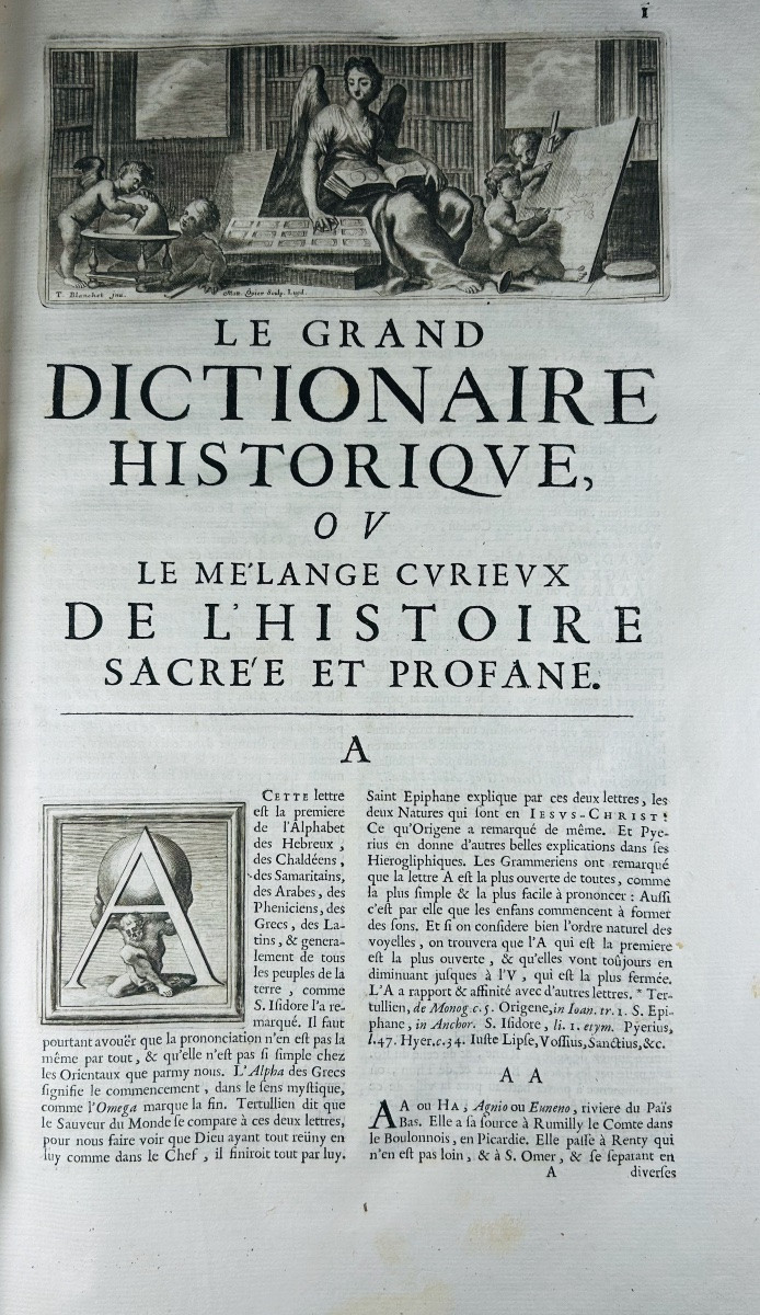 Moreri (louis) - The Great Historical Dictionary. Lyon, Chez Girin & Rivière, 1683, 2 Volumes.-photo-4