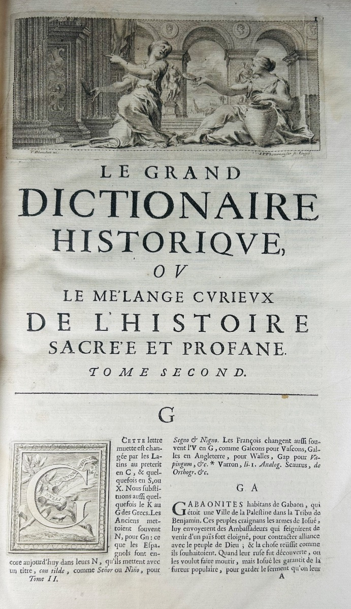 Moreri (louis) - The Great Historical Dictionary. Lyon, Chez Girin & Rivière, 1683, 2 Volumes.-photo-8