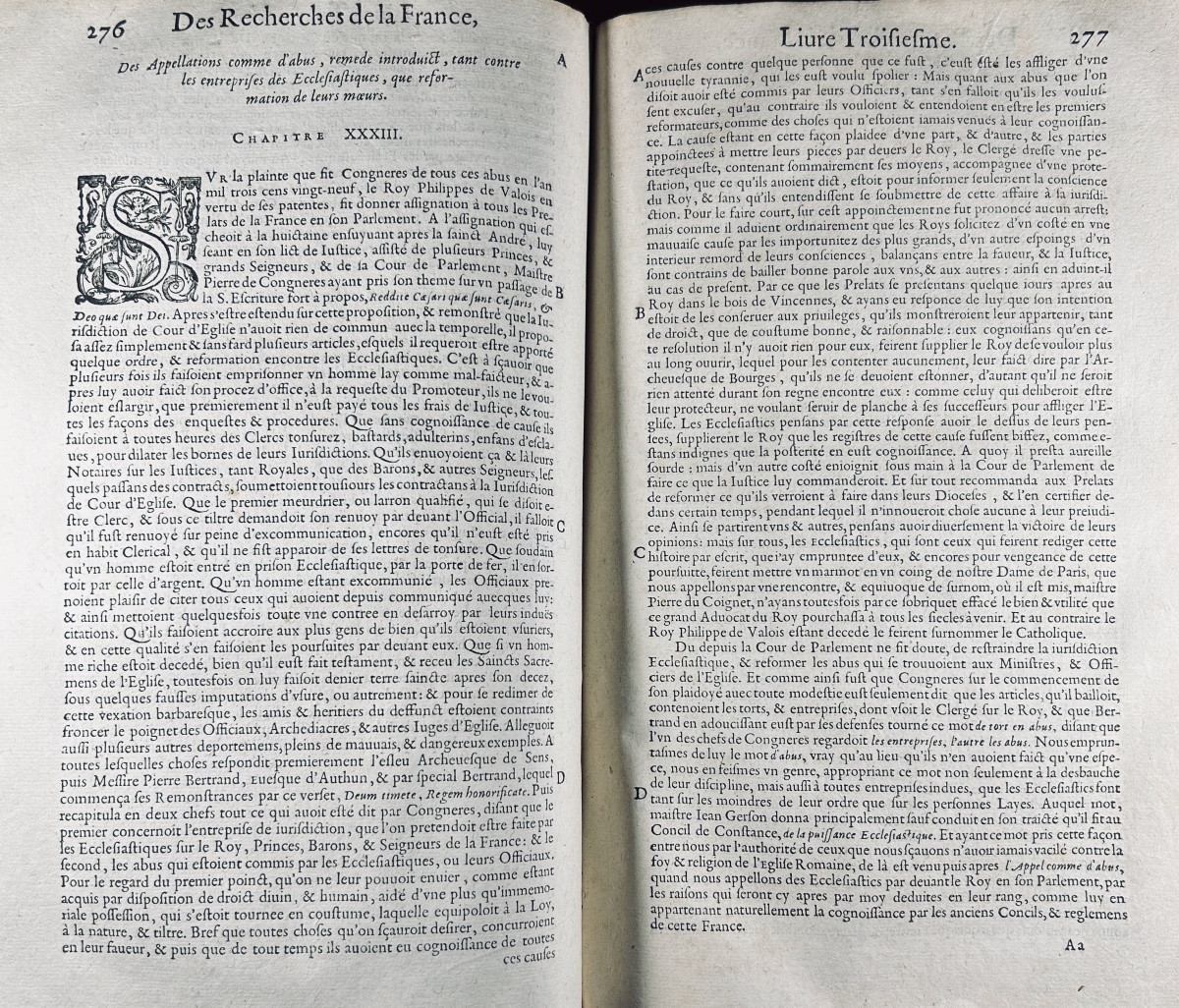 Pasquier (estienne) - Estienne Pasquier's Research Into France. At Sonnius, 1621.-photo-2